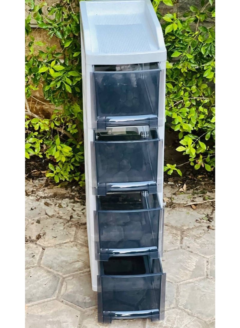 تربو بلاستيك بيور – درج متعدد مع عجلات للحركة السهلة - Image 2